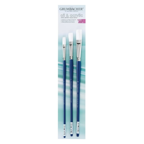 Grumbacher Academy Oil & Acrylic Brush Set 2