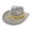 Grey, variant on AJGRHE Unisex Cowboy Wool Fedora Hat with Brim and Adjustable Size for Men Women Hot Pink M