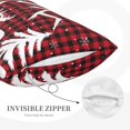 thumbnail image 5 of Bixox Christmas Buffalo Plaid Printed Pillow Protector,Super Soft Ideal for Home,Guests,Rentals - 14"x20", 5 of 8