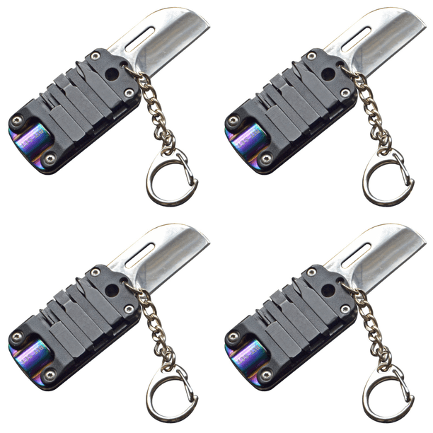 Cortador de llaves Mini anillo herramienta paquete plegable con broca para acampar senderismo