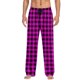 thumbnail image 4 of Pantalones de pijama largos para hombre, informales, con estampado a cuadros, holgados, deportivos, elásticos, rectos, vintage, con bolsillos, 4 of 6