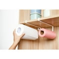 thumbnail image 2 of Cabinet Cupboard Under Shelf Storage Rack Paper Towel Roll Dispenser Napkins Holder Trivet (White), 2 of 10