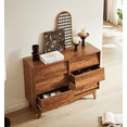 thumbnail image 3 of 6 Drawer Double Dresser Features Vintage-style and Bevel Design, 3 of 6