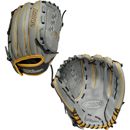 Wilson A2000 Superskin V125 12.5" Fastpitch Softball Glove (Wbw100441125) Victory Grey 12.5 Left Hand