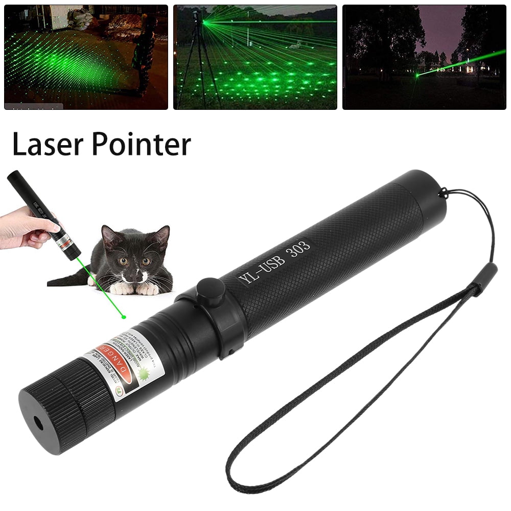 2PCS AAA Green Laser Pointer Pen Visible Beam Light Mini Pet Cat Toy Torch Lazer 
