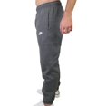 thumbnail image 2 of Pantalones Nike Club con dobladillo abierto para hombre, color gris | blanco, talla SM, 2 of 3