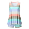 thumbnail image 3 of Conjunto de pijama de 2 uds Jumpingount a rayas para mujer Color oscuro 3XL, 3 of 6