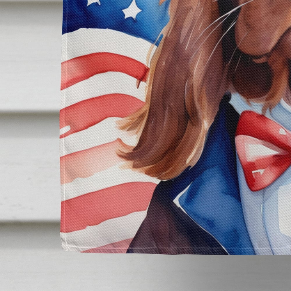 Sussex Spaniel Patriotic American House Flag 28 in x 40 in