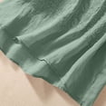 thumbnail image 5 of BUIGTTKLOP Womens Cotton Linen Tank Tops Boho Wide Strap Sleeveless Summer Tops Embroidered Flowy Blouses Causal Shirt, 5 of 6