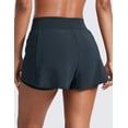 thumbnail image 3 of CRZ YOGA  2 in 1 Double Layer Running Shorts for Women 3" Athletic Tennis Workout Pants with Zip Pockets, 3 of 6