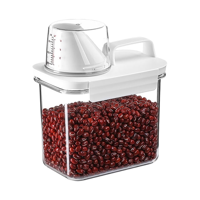 Black Friday TIMIFIS Kitchen Gadgets Plastic Cereal Dispenser Storage Box Kitchen Food Grain Rice Container Nice
