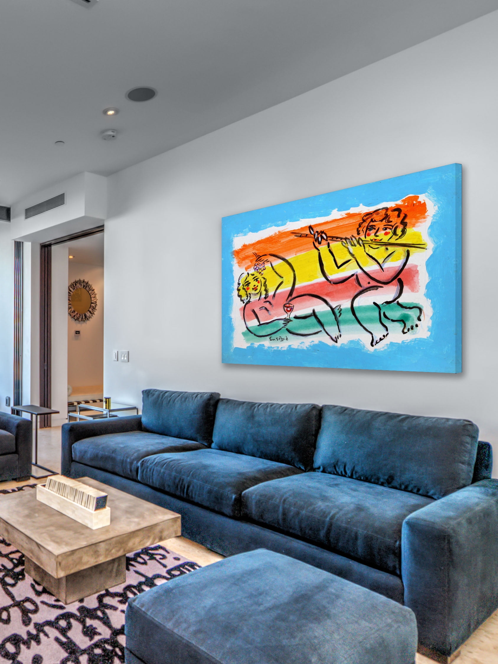 "Adonis and Venus" Painting Print on Wrapped Canvas