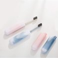 thumbnail image 4 of nipocaio Toothbrush Storage Box - Portable - For Outdoor Travel, Camping, Family, Business Trip (2 Pieces, 2 Colors), 4 of 5