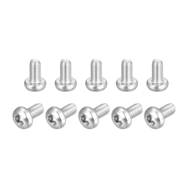 Unique Bargains Vis de Sécurité Torx M4x8mm pour Machine, Lot de 20, avec une construction en Acier Inoxydable 316 avec une Tête de Poêle et un Entraînement Torx Infroissable. Ces Vis Conviennent à Diverses applications, Y Compris l'Installation sur Plaque d'Immatriculation, l'Assemblage de Tôle et le Montage sur Boîtier Électrique. Chaque Vis Mesure M4x8mm avec un Pas de 0,7mm et une Taille de Tête de 8mm x 3,1mm. Idéale pour une Utilisation dans des industries comme le Mobilier, L'Aérospatial, l'