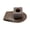 Brown, variant on Pebbuoy Universal Portable Billiard Chalk Holder Wear Resistant Simple Installation Compact Size Magnetic Belt Clip Chalk Holder