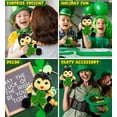 thumbnail image 4 of DolliBu Super Soft Sitting Bee Stuffed Animal with Green Plush Shamrock, Cute Green Shamrock Plush, Fun St Patricks Day Stuffed Animal Bee, Good Luck St Patricks Day Toys for Kids, Baby - 7 Inches, 4 of 7