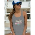 thumbnail image 2 of Mothers Day Scribble Letter Racerback Tank Women -Image by Shutterstock, Female Small, 2 of 4