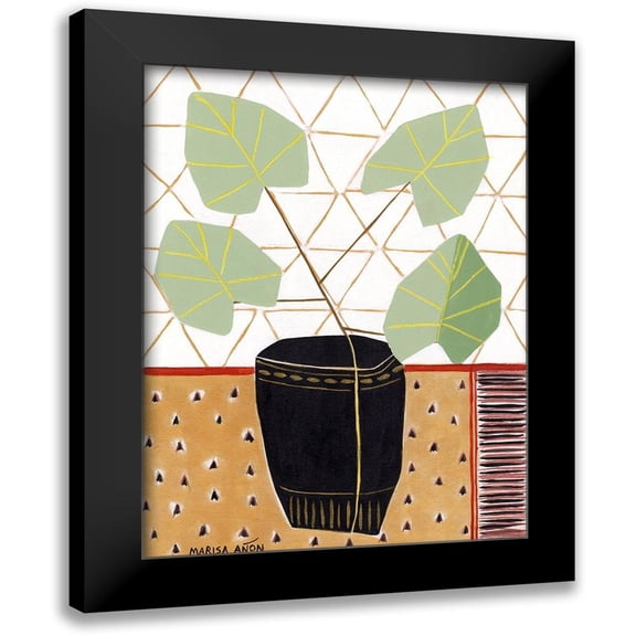 Anon, Marisa 12x14 Black Modern Framed Museum Art Print Titled - Gold Tablecloth 5