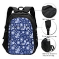 thumbnail image 3 of Fotbe Beautiful Snowflake Butterfly Mochila con Estampado y Puerto USB para Hombre y Mujer, Mochila Antirrobo, Mochila de Viaje, Mochila Escolar, Mochila Universitaria, 3 of 7
