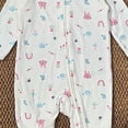 thumbnail image 3 of CAICJ98 Baby Pajamas Cotton Baby Sleepers for Newborn 3 6 9 12 Months Boys Girl Clothes Footed PJs Cute Baby Girl Outfits (White,0-3 Months), 3 of 3