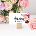 thumbnail image 3 of Koyal Wholesale Blush and Burgundy Floral Place Cards for Wedding Party Tables, Seating Place Cards for Holders, 60 Pk, 3 of 5