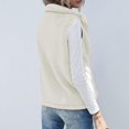 thumbnail image 6 of Winter Fashion Women's Solid Color Sleeveless Puffer Vest with Pockets Quilted Winter Fall Coatigan for Layering Women's Outerwear Vests Plus Size, 6 of 6