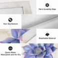 thumbnail image 6 of Blue Purple Flower Outdoor Rug for Patio/Deck/Porch, Non-Slip Large Area Rug 3 x 5 Ft, Succulents Ferns Abstract Watercolor Indoor Outdoor Rugs Washable Area Rugs, Camping Rug Carpet Runner, 6 of 8