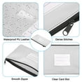 thumbnail image 4 of Unique Bargains 11x6' Money Bank Deposit Bag with Zipper Set, 4 Pcs Leatherette Cash Coin Pouch with Window, Multicolor, 4 of 6