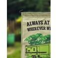 thumbnail image 2 of Printtoo Tan Always At Home Wherever We Roam Big Travel Trailer Personalized Camping Flags For Campers Double Sided CampsiteFlagOutdoor GardenFlags, 2 of 4