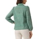 thumbnail image 3 of Camisa elegante de mujer Allegra K con mangas largas abullonadas y cuello de botón, talla XS, color verde guisante, 3 of 5