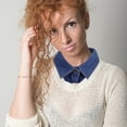 thumbnail image 3 of FELTECHELECTR Blusa vaquera con cuello desmontable y falso cuello de camisa, elegante y decorativa, gargantilla para mujer, accesorio versátil y moderno para combinar con otras prendas., 3 of 5
