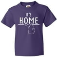 thumbnail image 3 of Inktastic It's Home- State of Michigan Outline Youth T-Shirt, 3 of 5