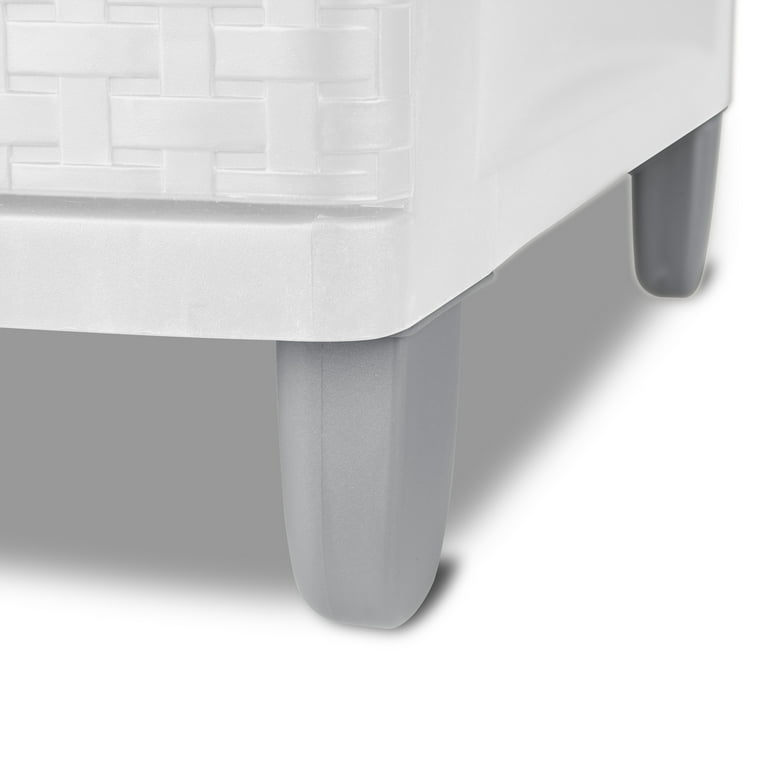 Sterilite 3 weave 2024 drawer unit white
