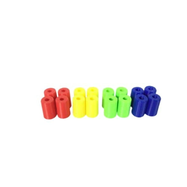 Piezas de repuesto para juego de mesa Trouble, 16 unidades, color rojo, verde, azul y amarillo