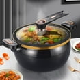 thumbnail image 3 of PASILI Multifunction Cast Iron Soup Pot,Mini Pressure Cooker - With Lid&Locking Handle, 3 of 9