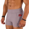 thumbnail image 6 of Men's High Waist Compression Athletic Shorts with Pockets, Breathable Tight Fit Gym Training 3 Inch Inseam Workout Bottoms for Running and Fitness, 6 of 6