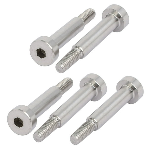 Unique Bargains 5pcs 304 Stainless Steel Shoulder Bolt 5mm Shoulder Dia 20mm Shoulder Length M4 Thread