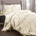 thumbnail image 1 of Lush Decor Belle Comforter Ivory 4Pc Set Queen, 1 of 5