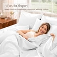 thumbnail image 5 of Bare Home Organic Percale Sheet Set - 100% Organic Cotton - Twin XL, White, 5 of 9