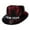 Red, variant on Gold Fishing Hiking Outdoor Safari Hats blended fabric Wide Brim Straw Beach Hat Floppy Foldable Roll-Up Summer Vacation UPF 50+ Jazz Hat One Size