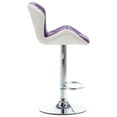 thumbnail image 3 of vidaXL Bar Stool Purple Faux Leather, 3 of 3