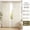 Cream, variant on Pinch Pleated Linen Sheer Curtains 96 Inch 2 Panels Set, Off White Beige Light Filtering Privacy Drapes with Hooks & Rings for Living Room Bedroom