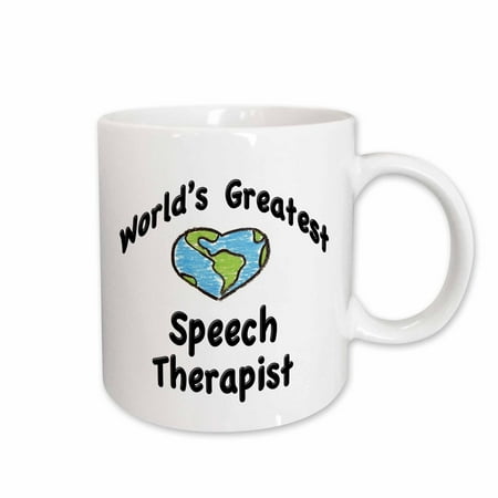 

3dRose Worlds greatest speech therapist Ceramic Mug 15-ounce