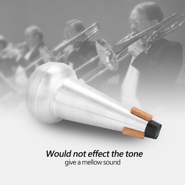Trombone Accessory, Strong And Durable Trombone Mute, Convenient To Use Quality Aluminium Alloy Practice For Beginner Music Lovers Trombone