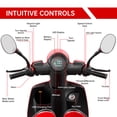 thumbnail image 5 of QEEKA 4-Wheel Heavy Duty Mobility Scooter for Seniors & Adults，500 lbs Capacity,1000W Motor,Electric Travel Scooter,Red, 5 of 12