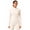 Ivory White, variant on Women's Fitted Full-Zip Athletic Jacket with Thumbholes, Lemon Yellow, S