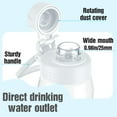 thumbnail image 4 of Bouteille d'Eau 32oz, Bouteille d'Eau Claire avec Couvercle à Bec et Poignée de Transport, Réutilisable, Tritan, Sans BPA, Randonnée Adaptée pour Voyage, Extérieur, Gym, Maison, École (Clair) A-Clear 32 Onces, 4 of 4