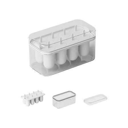 

Guzom Ice Cube Trays- Ice Tray Mold Large Capacity Ice Storage Box Ice Cream Popsicle Mold