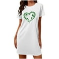 thumbnail image 5 of biudgviw Saint Patrick's Day Women's Nightgowns Print Short Sleeve Sleepwear Casual Loose Crewneck Pajama Dress S-XXL, 5 of 5