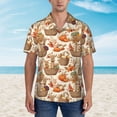 thumbnail image 2 of Haiem Leaves And Berries Printed Hawaiian Shirt for Men - Men’s Casual Beach Summer Shirts - Stretch Fabric with Modern Fit-3X-Large, 2 of 7